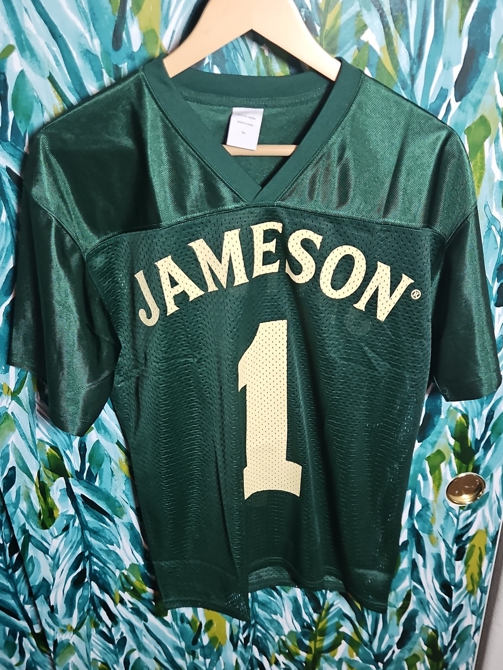 Mens Jameson Irish Whiskey Mesh Football Jersey Number 1 - Size M